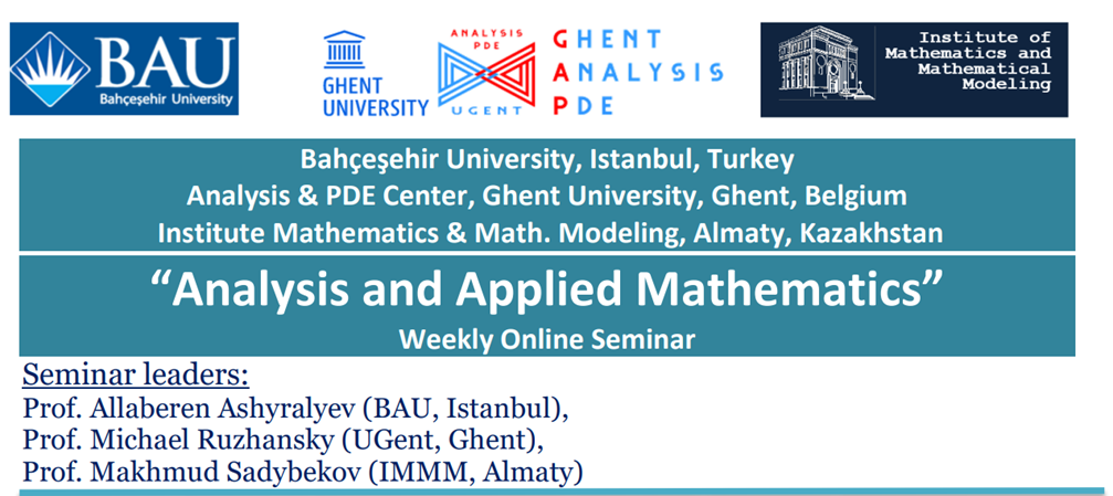 “Analysis and Applied Mathematics” Еженедельный онлайн семинар 56
